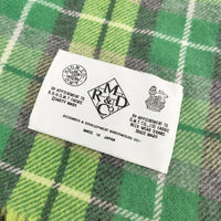 R&D.M.Co- 大判 ブランケット チェック マフラー ストール グリーン レディース オールドマンズテーラー【中古】4-1128T◎
