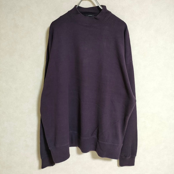 LENO MOCK NECK LONG T-SHIRT トレーナー サイズ1 カシミヤ混 カットソー パープル レディース リノ【中古】4-0624M△