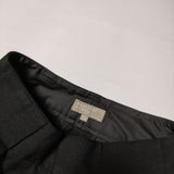 MARGARET HOWELL 578-2242009 WOOL COTTON TROUSERS ウール コットン 2タックトラウザーズ   パンツ 22AW ブラック レディース マーガレットハウエル【中古】4-1124T∞