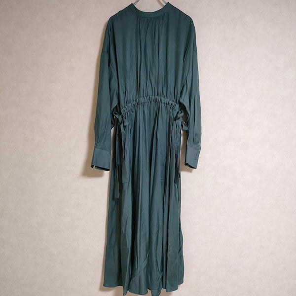 sacra シャツワンピース／TRIACE VINTAGE TWILL 定価38500円 ワンピース ダークグリーン レディース サクラ【中古】4-0624M△