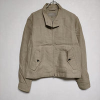 MARGARET HOWELL 578-2125001 DENSE LINEN POPLIN スウィングトップ  ジャケット 2021 ベージュ レディース マーガレットハウエル【中古】4-0601M∞