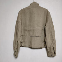 MARGARET HOWELL 578-2125001 DENSE LINEN POPLIN スウィングトップ  ジャケット 2021 ベージュ レディース マーガレットハウエル【中古】4-0601M∞