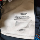 TOBILA サイドライン 刺繍 サイズM ロングスカート ブラック レディース トビラ【中古】4-0613G△