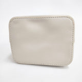 Le Talon ストーンビーズハンドルバッグ 定価7590円 巾着バッグ ベージュ レディース ルタロン【中古】5-0406G∞