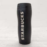 STARBUCKS スターバックス カーヴドステンレスボトル355ml マットブラック ボトルカバーセット タンブラー ブラック レディース【中古】4-0904G◎