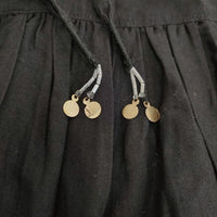 Deuxieme Classe ビーズ 刺繍 ギャザー スカート ブラック レディース ドゥーズィエムクラス【中古】4-0604M♪