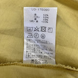 Lisette リネン コットン LO-17E090 タック バックリボン ワンピース イエロー レディース リゼッタ【中古】4-0604M♪