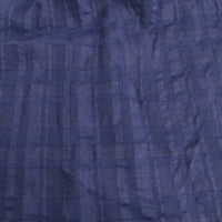 LA MARINE FRANCAISE リネンコットン チェック ギャザー スカート ブルー レディース マリンフランセーズ【中古】4-0604M♪