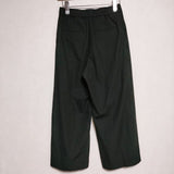 green label relaxing UNITED ARROWS ワイド ウエストゴム スラックス パンツ ブラック レディース グリーンレーベルリラクシング【中古】4-0619G∞