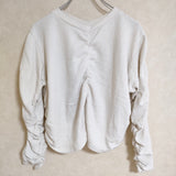 kin シャーリングカットソー 定価18700円 カットソー アイボリー レディース キン【中古】4-0529M△