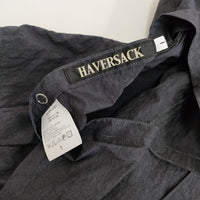 HAVERSACK 842320 コットンタイプライターリバーシブルワークベスト 定価30800円 1 23SS ネイビー レディース ハバーサック【中古】4-0512M♪