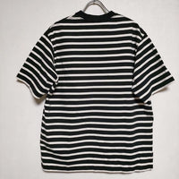 SCYE BASICS コットンジャージーボーダー 5222-21722 定価18700円 半袖Ｔシャツ カットソー ホワイト ブラック レディース サイベーシックス【中古】4-0701S∞