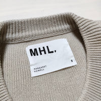 MHL. ROUGH COTTON CARDIGAN 595-0264501 サイズ2 カーディガン 2020AW グレージュ レディース エムエイチエル【中古】4-1001T△