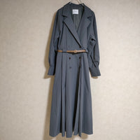 Ameri VINTAGE LONG COAT LIKE BELT DRESS ベルト付き 01010530130 ワンピース グレー レディース アメリヴィンテージ【中古】4-0705M△