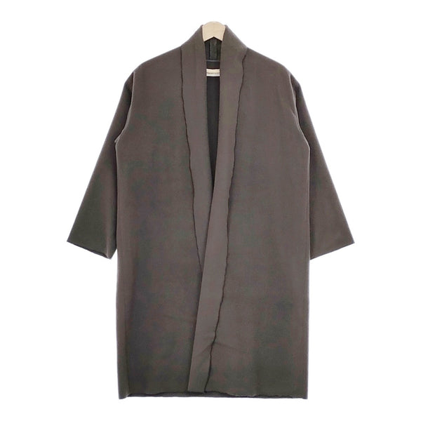 evam eva angora robe coat E173T157 アンゴラ ローブ コート ロング カーディガン チャコールグレー レディース エヴァムエヴァ【中古】4-1218T∞