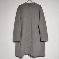 evam eva press wool coat プレス ウールコート E183K062 コート グレー レディース エヴァムエヴァ【中古】4-1016T∞