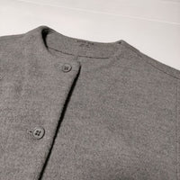 evam eva press wool coat プレス ウールコート E183K062 コート グレー レディース エヴァムエヴァ【中古】4-1016T∞