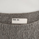 evam eva raising yarn pullover E173K147 アルパカウール プルオーバーセーター ニット グレー レディース エヴァムエヴァ【中古】4-1218T∞