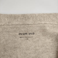 evam eva cashmere robe E143K059 カシミヤ ローブ 羽織 カーディガン ベージュ レディース エヴァムエヴァ【中古】4-1218T∞