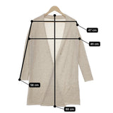 evam eva cashmere robe E143K059 カシミヤ ローブ 羽織 カーディガン ベージュ レディース エヴァムエヴァ【中古】4-1218T∞