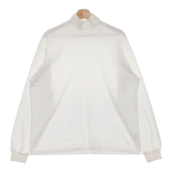 AURALEE LUSTER PLAITING HI NECK ハイネック サイズ3 A8AT02GT 長袖Ｔシャツ カットソー ロンＴ ホワイト メンズ オーラリー【中古】5-0226M∞