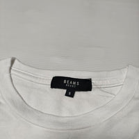 BEAMS HEART フロッキープリント クジラ 半袖Ｔシャツ カットソー ホワイト レディース ビームスハート【中古】4-0701S∞