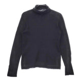 vie evam eva コットン カシミヤ タートルネック プルオーバー V002K047 ニット ブラック レディース ヴィー エヴァムエヴァ【中古】4-1218T∞