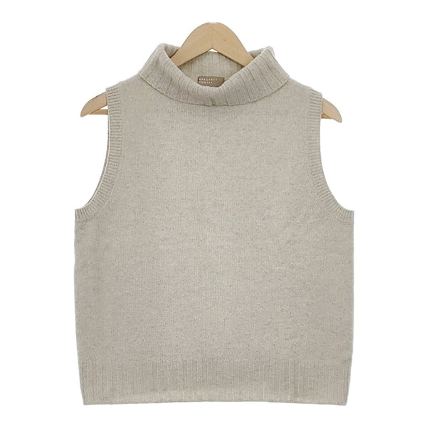 MARGARET HOWELL 578-8261002 SLEEVELESS TURTLE NECK ノースリーブニット ベスト グレー マーガレットハウエル【中古】4-1218T∞