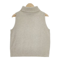 MARGARET HOWELL 578-8261002 SLEEVELESS TURTLE NECK ノースリーブニット ベスト グレー マーガレットハウエル【中古】4-1218T∞