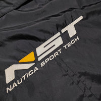 NAUTICA ヴィンテージ SPORT TECH アノラック サイズL ナイロン パーカー ブラック メンズ ノーティカ【中古】4-0705M△