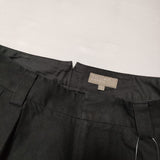 MARGARET HOWELL 578-9143005 COTTON LINEN TWILL TROUSERS コットンリネンツイル  パンツ ブラック レディース マーガレットハウエル【中古】4-0619M∞