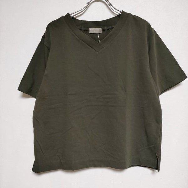 MARGARET HOWELL 578-0168671 COTTON V NECK T SHIRT 半袖Ｔシャツ カットソー 2020 カーキ レディース マーガレットハウエル【中古】4-0701S∞