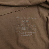 45R/45rpm シャンクリーンのTシャツ 定価17600円 カットソー ロンＴ ブラウン レディース フォーティーファイブアールピーエム【中古】4-0603M♪