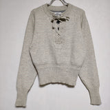 ISABEL MARANT ETOILE レースアップ セーター 36 ニット ライトグレー レディース イザベルマラン【中古】4-0824T∞