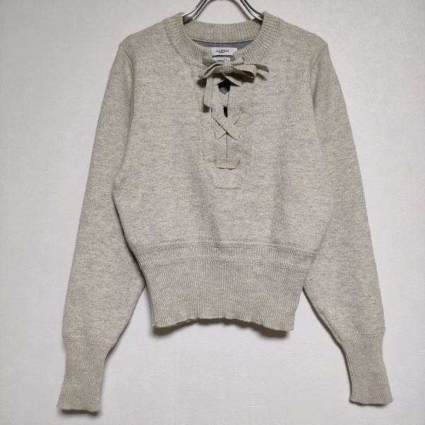 ISABEL MARANT ETOILE レースアップ セーター 36 ニット ライトグレー レディース イザベルマラン【中古】4-0824T∞