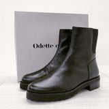 Odette e' Odile UNITED ARROWS 新品 OFC バックゴア ショートブーツ35 23.5cm 定価25300円 ブーツ ブラック レディース オデットエオディール【中古】4-1107T◎