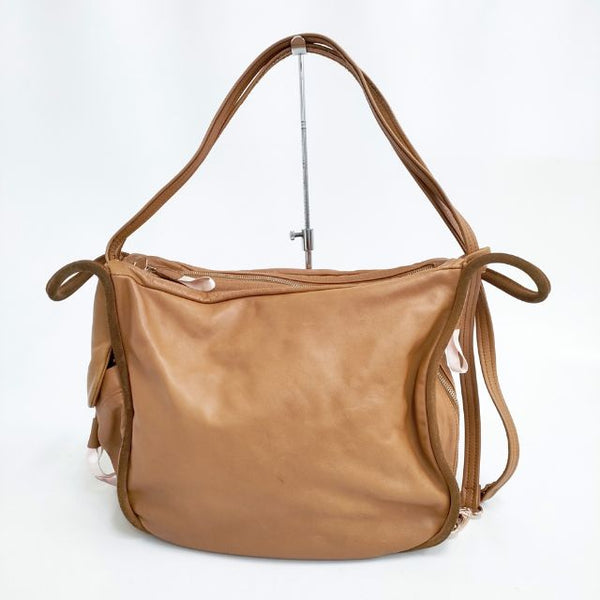 repetto レザー ショルダーバッグ ブラウン レディース レペット【中古】5-0406G∞