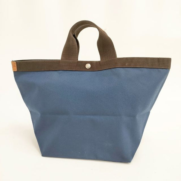 Herve Chapelier 725C コーデュラ舟型トートL フランス製 ダブルハンドル トートバッグ ネイビー レディース エルベ・シャプリエ【中古】5-0406G∞