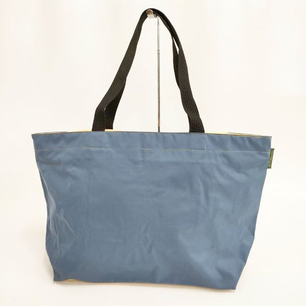 Herve Chapelier 904N ナイロンスクエアショルダーL フランス製 ショルダーバッグ ブルー イエロー レディース エルベ・シャプリエ【中古】5-0406G∞