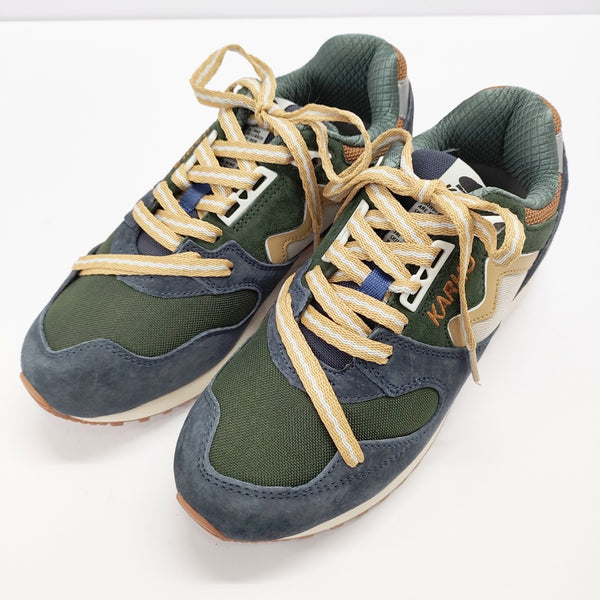 KARHU SYNCHRON 37サイズ スニーカー ネイビー カーキ レディース カルフ【中古】4-1211G◎