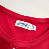 BEAMS BOY リングドットカーディガン 定価8580円 サイズ2 カーディガン レッド レディース ビームスボーイ【中古】4-0606M△