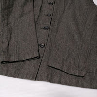 Paul Harnden W.Gardener Shirt ガーデナー 定価12万円 ウールリネン ジャケット グレー レディース ポールハーデン【中古】4-1013T∞