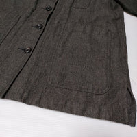 Paul Harnden W.Gardener Shirt ガーデナー 定価12万円 ウールリネン ジャケット グレー レディース ポールハーデン【中古】4-1013T∞