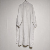 nest Robe 天然染め ラッフルスモックドレス 01233-1045 ワンピース 23AW オフホワイト レディース ネストローブ【中古】4-0815M∞