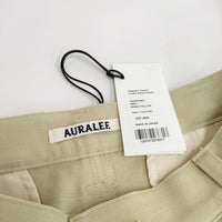 AURALEE 新品 WASHED HEAVY CHINO WIDE PANTS A23AP03ZC サイズ1 定価37400円 チノパンツ 23AW カーキイエロー レディース オーラリー【中古】4-0627M♪