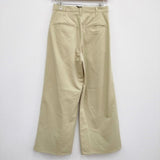 AURALEE 新品 23AW WASHED HEAVY CHINO WIDE PANTS A23AP03ZC 1 定価37400円 チノパンツ カーキイエロー レディース オーラリー【中古】4-0627M♪