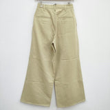 AURALEE 新品 23AW WASHED HEAVY CHINO WIDE PANTS A23AP03ZC 定価37400円 チノパンツ カーキイエロー レディース オーラリー【中古】4-0627M♪#