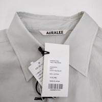 AURALEE 未使用 WASHED FINX TWILL ONE-PIECE A22AD04TN 1 定価51700円 ワンピース 22AW ライトグレー レディース オーラリー【中古】4-0614M♪