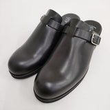 BEAUTIFUL SHOES 新品 SLIPONCLOGS 24cm 定価40700円 レザースリッポン ブラック レディース ビューティフルシューズ【中古】4-0609G♪