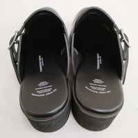 BEAUTIFUL SHOES 新品 SLIPONCLOGS 24cm 定価40700円 レザースリッポン ブラック レディース ビューティフルシューズ【中古】4-0609G♪